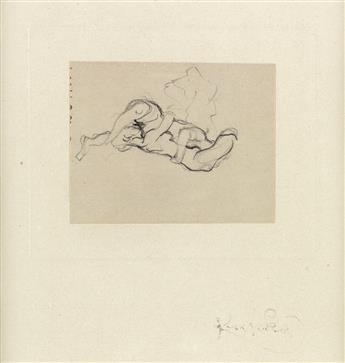 FRANTISEK KUPKA Group of 5 pencil erotic drawings.